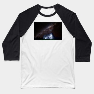 Milky Way over the old shearing shed Baseball T-Shirt